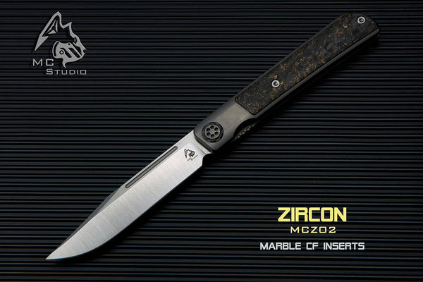 Maxace ZIRCON - S110V Blade  - Zirmascus or Copper Carbon Fiber Handle