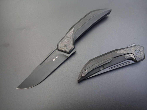 Reate Knives - FUTURE KNIFE - Black Out - M390 Blade & Titanium Handle - SOLD OUT - True Talon