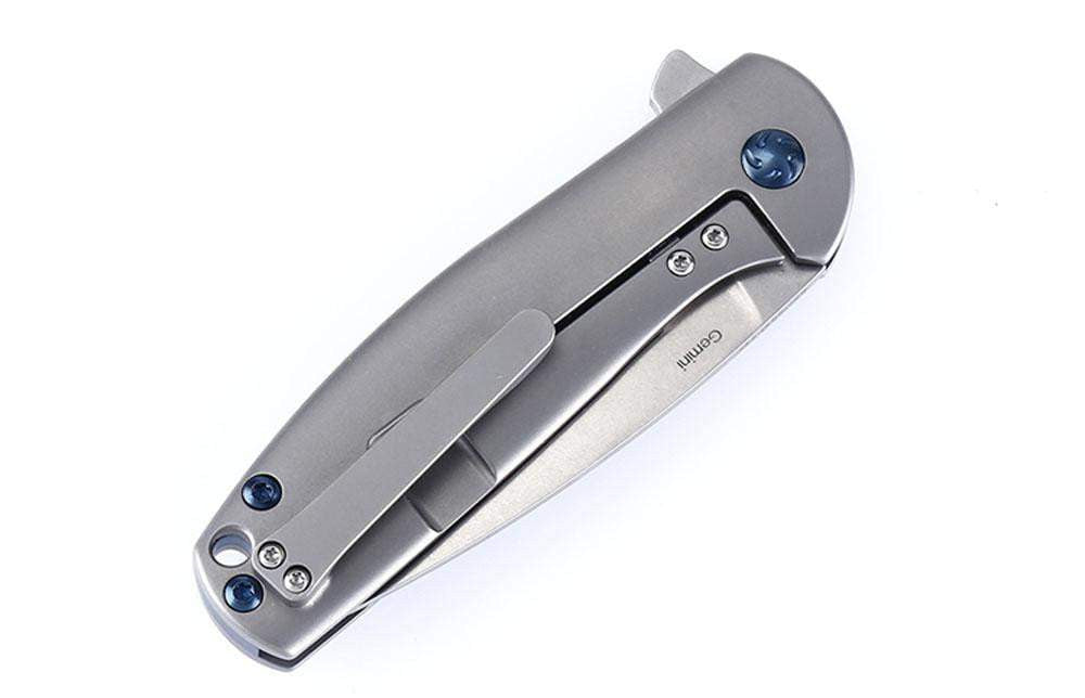 Kizer Ki3471 - Gemini - S35VN Blade - Titanium handle – True Talon